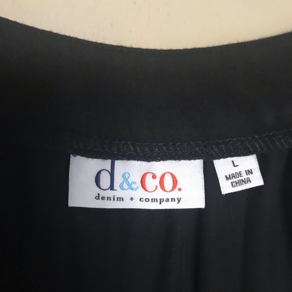 Denim & Co perfect jersey top with embroidered hem - Picture 7 of 13